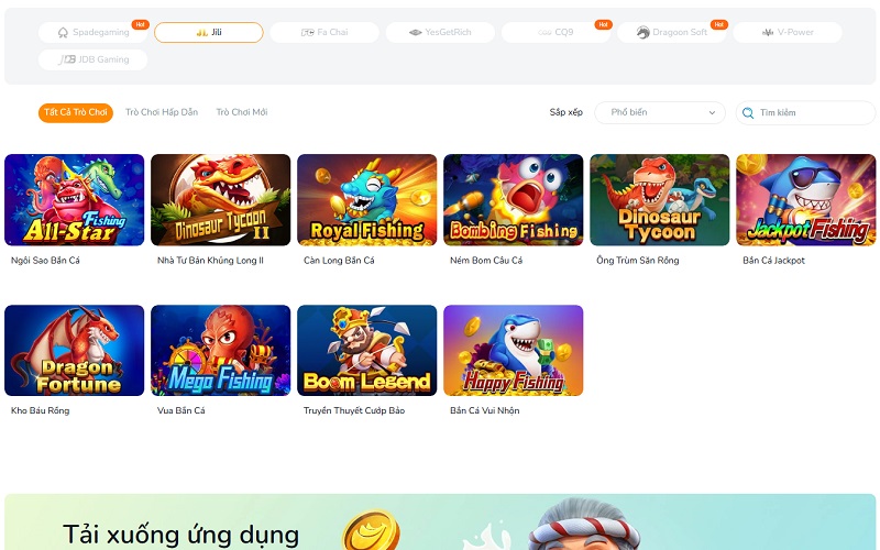 BK8 giải mã: Bắn Cá apk mod là gì? Có nên trải nghiệm? 2 Sảnh JILI