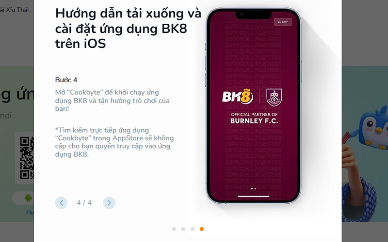 Tải app BK8 cho iOS & Android mới nhất 2025 2 Tải app BK8 trên HĐH iOS (iPhone, iPad)